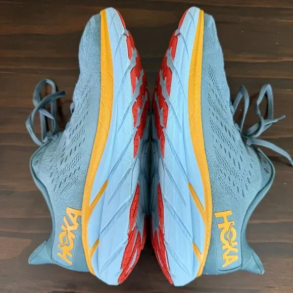 HOKA ONE ONE Clifton 8 Men's Running Shoes Goblin Blue/Mountain Spring Size 11 D - Picture 3 of 14